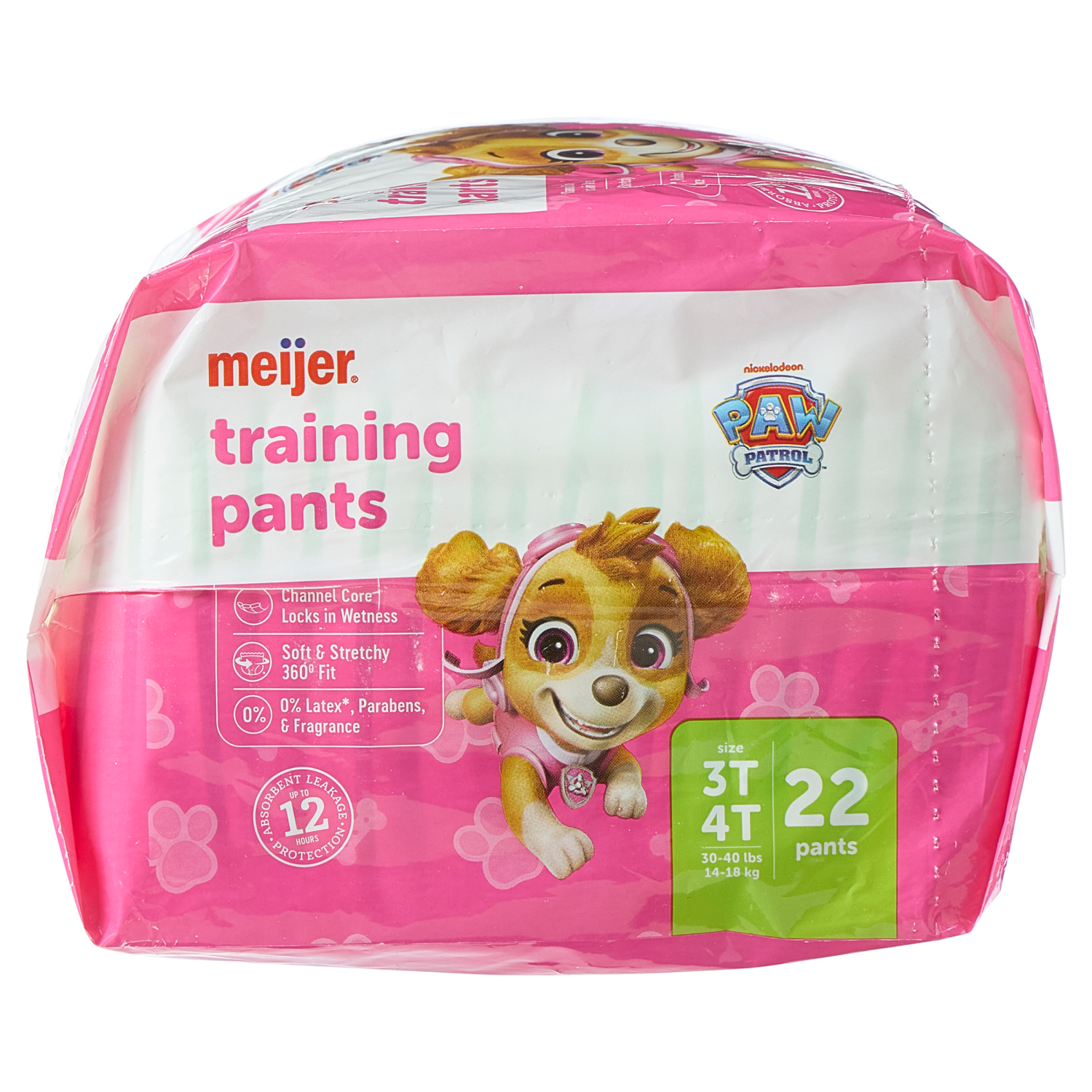 slide 5 of 5, Meijer Training Pants Jumbo, Girl 3T/4T, 22 ct, 22 ct
