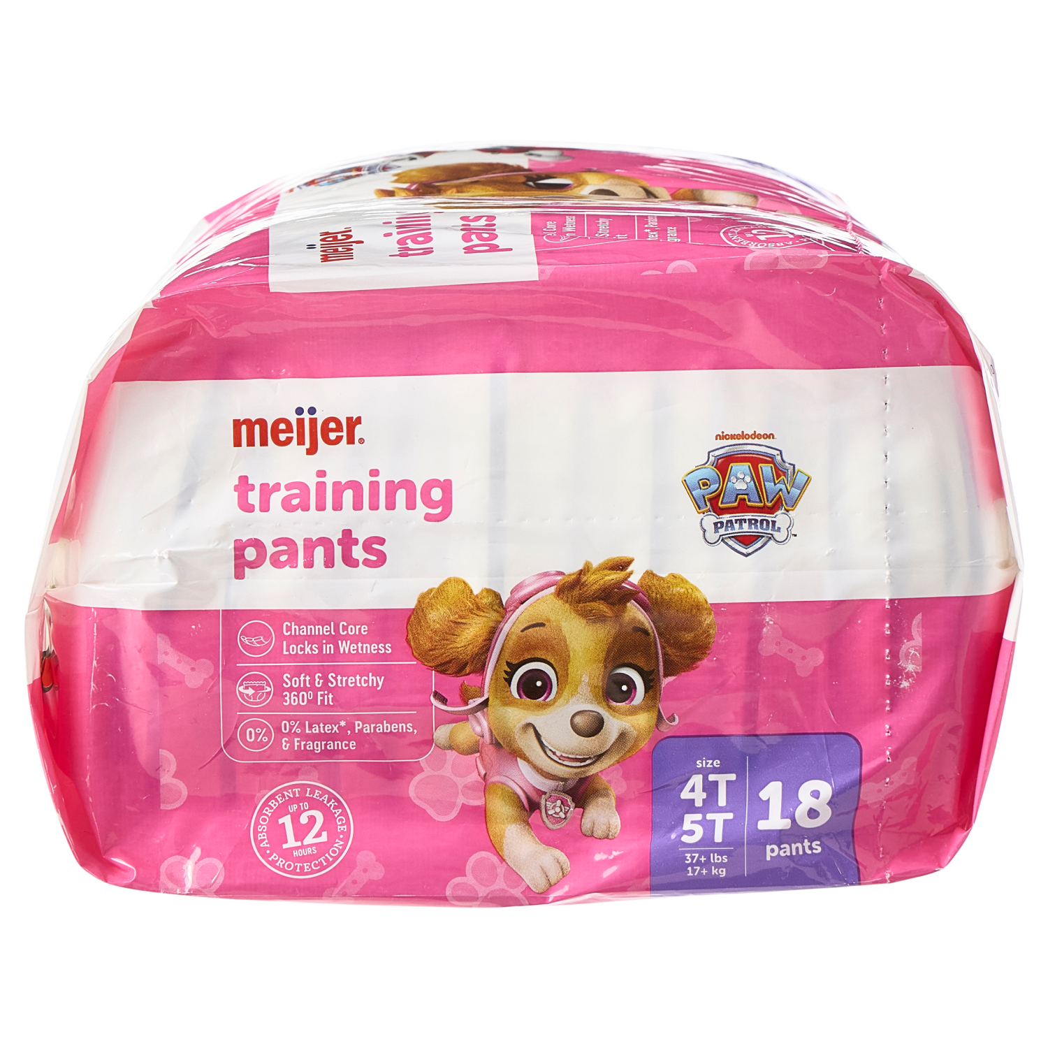 slide 5 of 5, Meijer Training Pants Jumbo, Girl 4T/5T, 18 ct., 18 ct