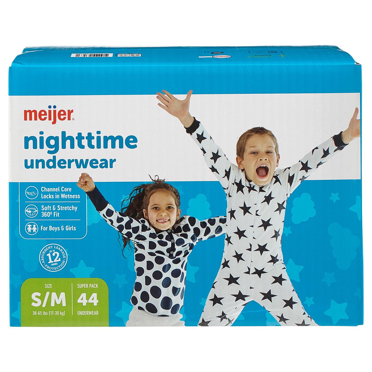 slide 1 of 3, Nighttime Underwear S/m, 44 Ct, 44 ct