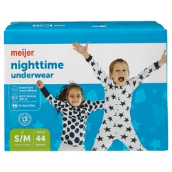 Meijer Nighttime Underwear S/M, 44 ct