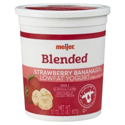 Meijer Strawberry Banana Lowfat Yogurt