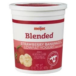 Meijer Strawberry Banana Lowfat Yogurt