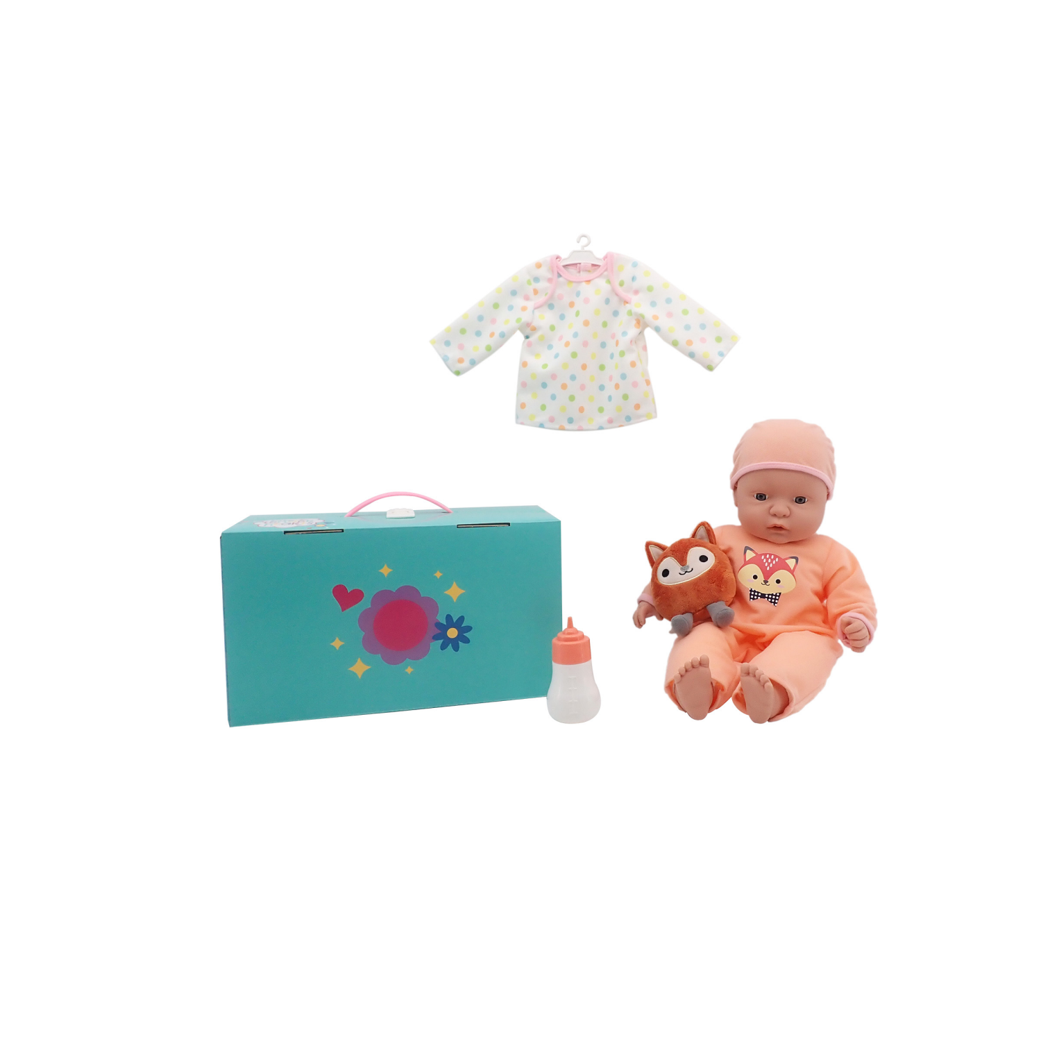 slide 7 of 7, Baby Tender Hearts BTH 18" So Cute Baby Doll Deluxe Set, 18 in