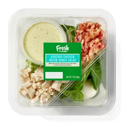 Fresh from Meijer Chicken Bacon Salad with Avocado Ranch, 8 oz