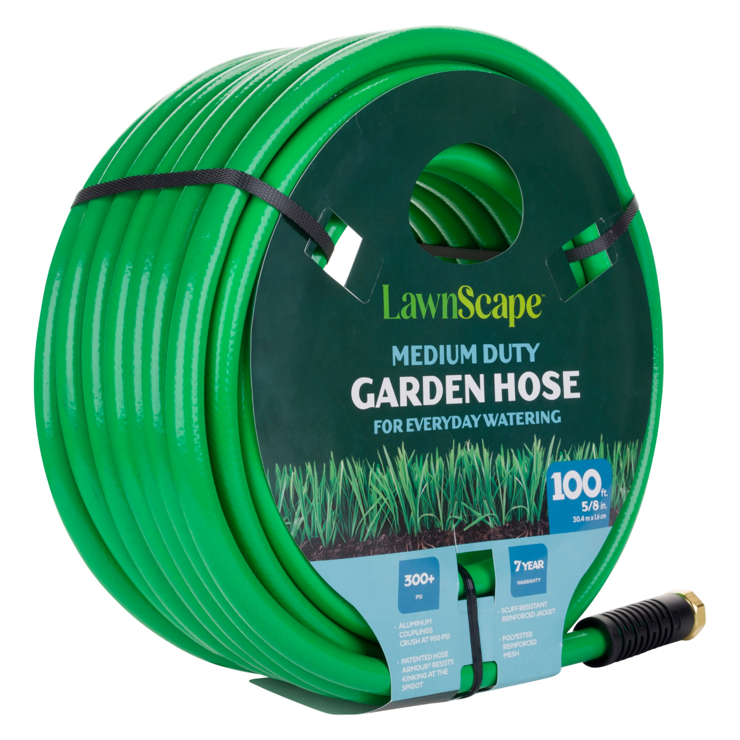 slide 6 of 8, Lawnscape Medium Duty Hose 5/8 100 Ft, 100 ft