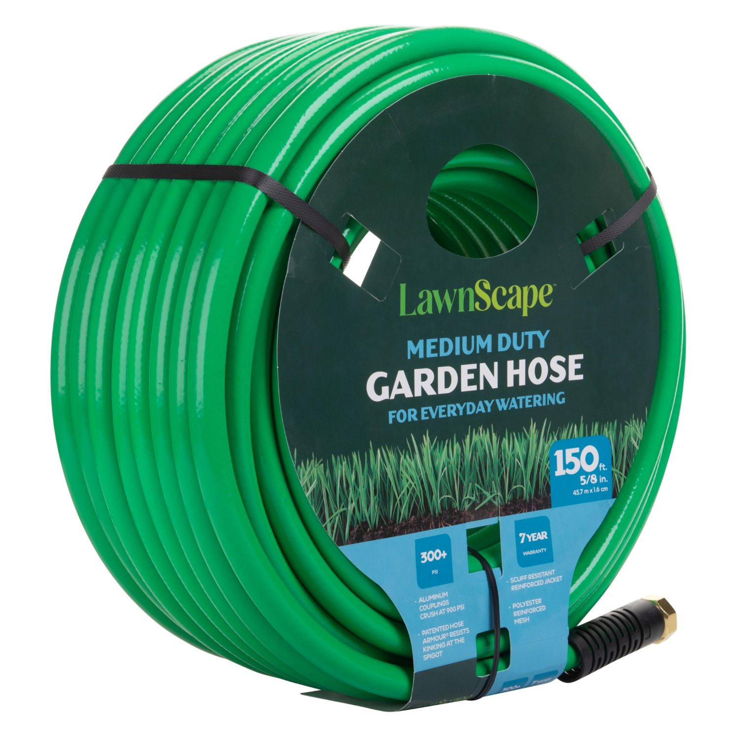 slide 6 of 8, Lawnscape Medium Duty Hose 5/8 150 Ft, 150 ft