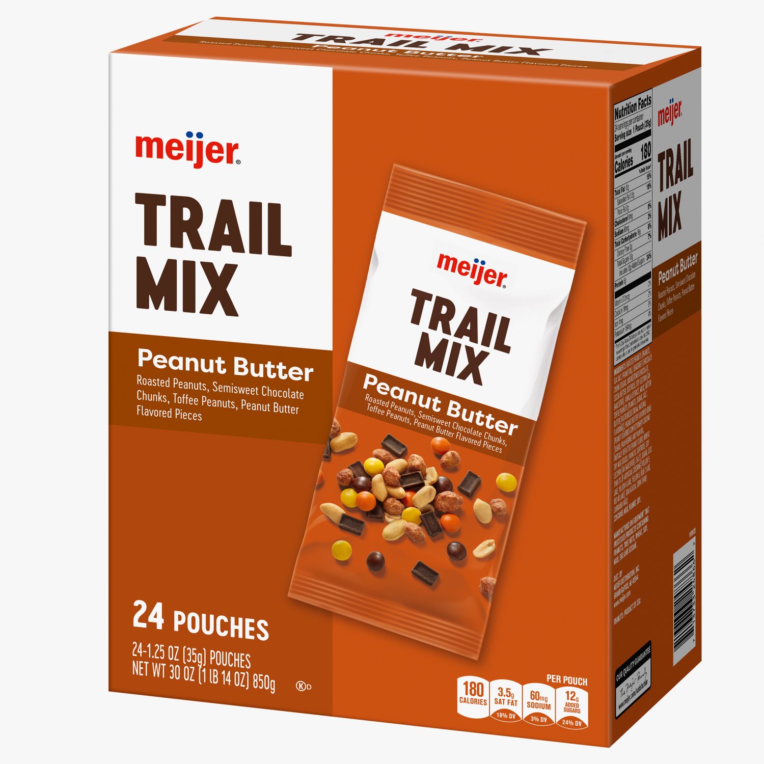 slide 7 of 8, Meijer Sweet and Salty Trail Mix, 24 ct