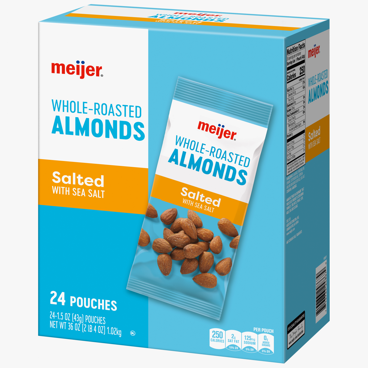 slide 6 of 8, Meijer Salted Almonds - 24 ct, 24 ct