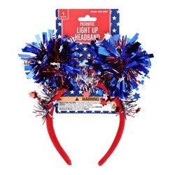 Meijer Corporate Seasonal Mcs Patriotic Light Up Headeband 2ast
