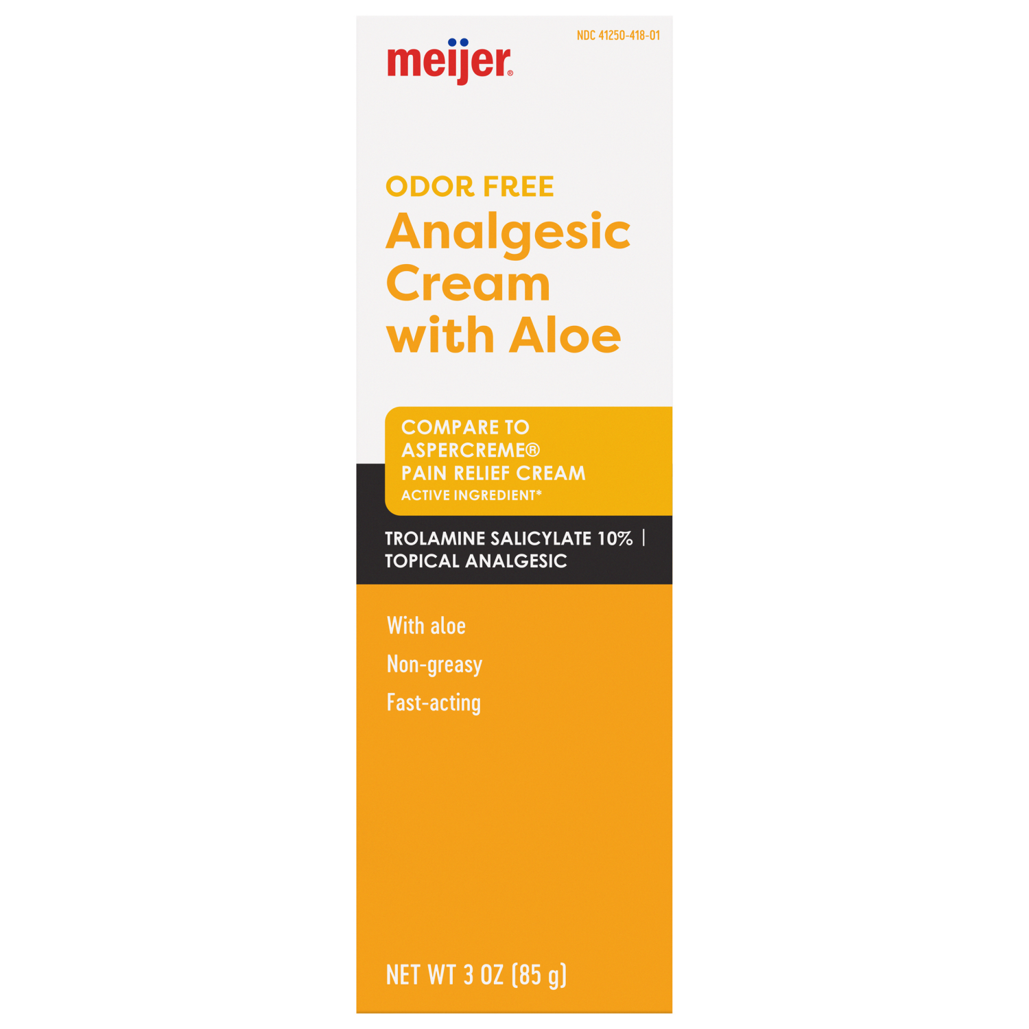 slide 2 of 3, Meijer Analgesic Cream with Aloe, 3 oz