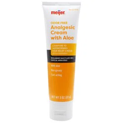 Meijer Odor Free Analgesic Cream Aloe, 3 Oz