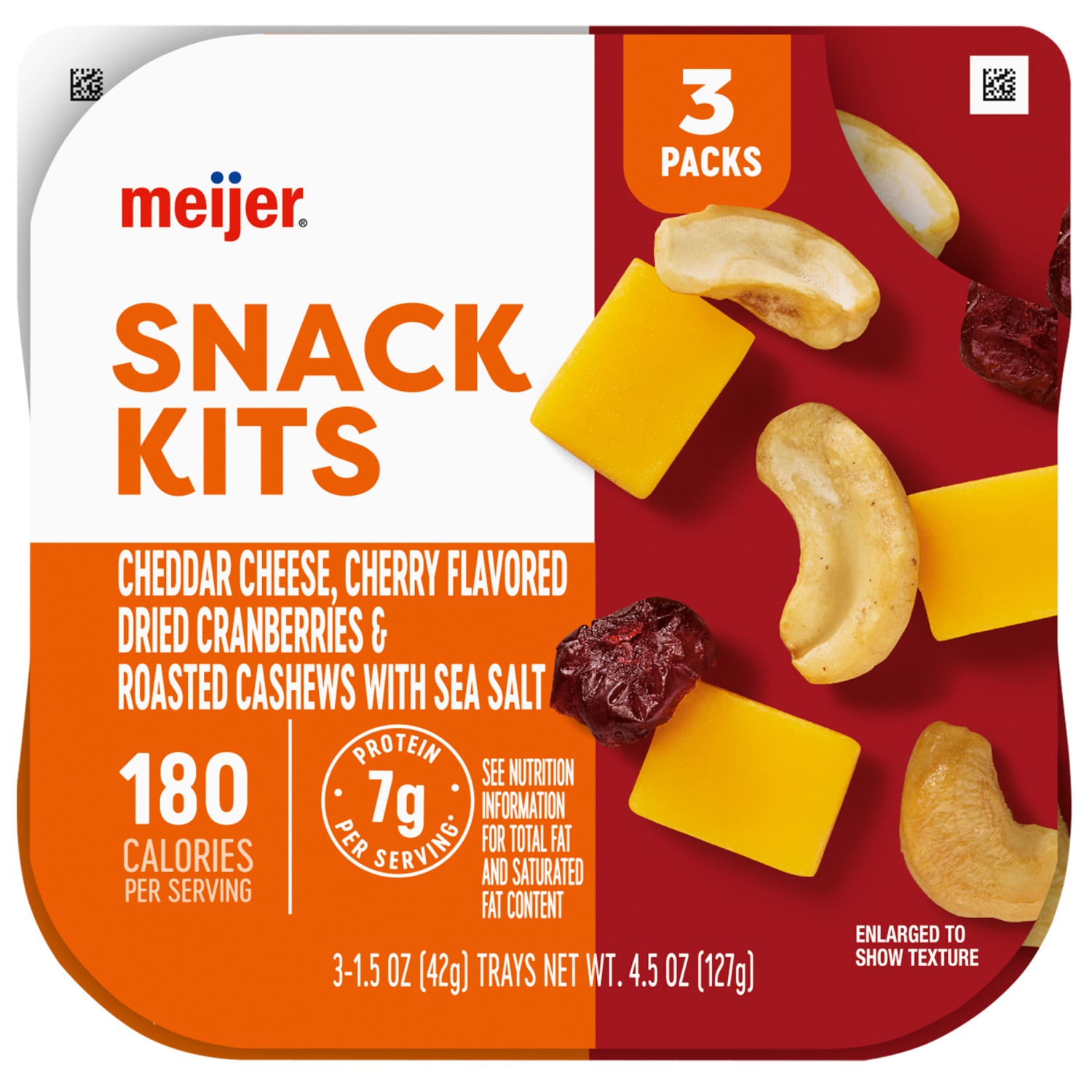slide 1 of 4, Meijer Sharp Cheddar Cheese Snack, 4.5 oz