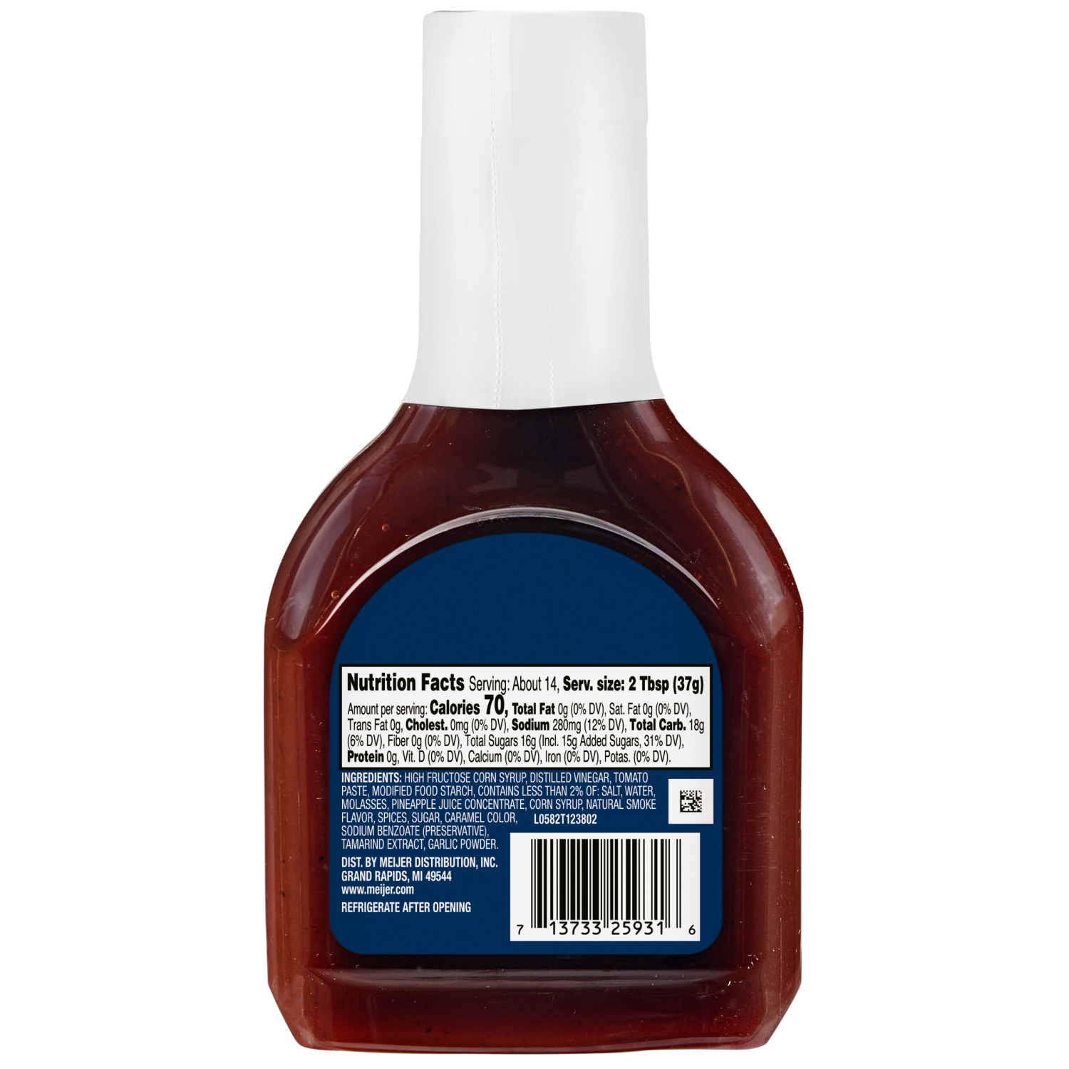 slide 2 of 2, Meijer Original BBQ Sauce, 18 oz
