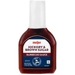 Meijer Hickory And Brown Sugar Barbecue Sauce, 18 Oz