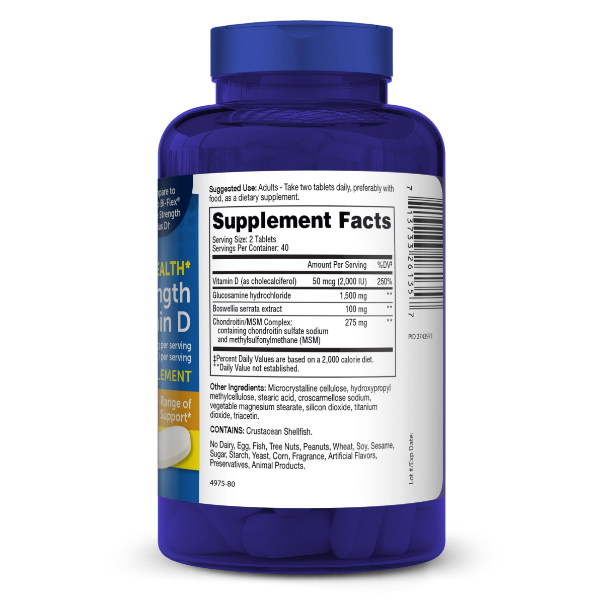 slide 2 of 2, Meijer Joint Health Triple Strength + Vit D Tab, 80 ct