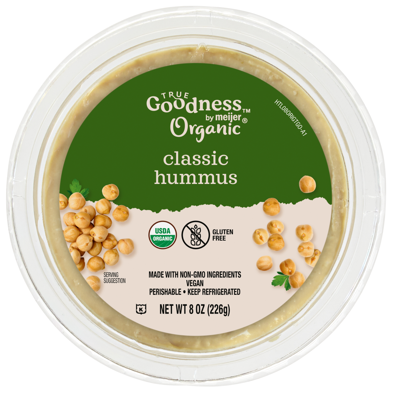 slide 1 of 3, True Goodness Organic Classic Hummus, 8 oz., 8 oz