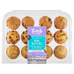 FRESH FROM MEIJER Meijer Mini Muffin, Variety Pack, 12ct