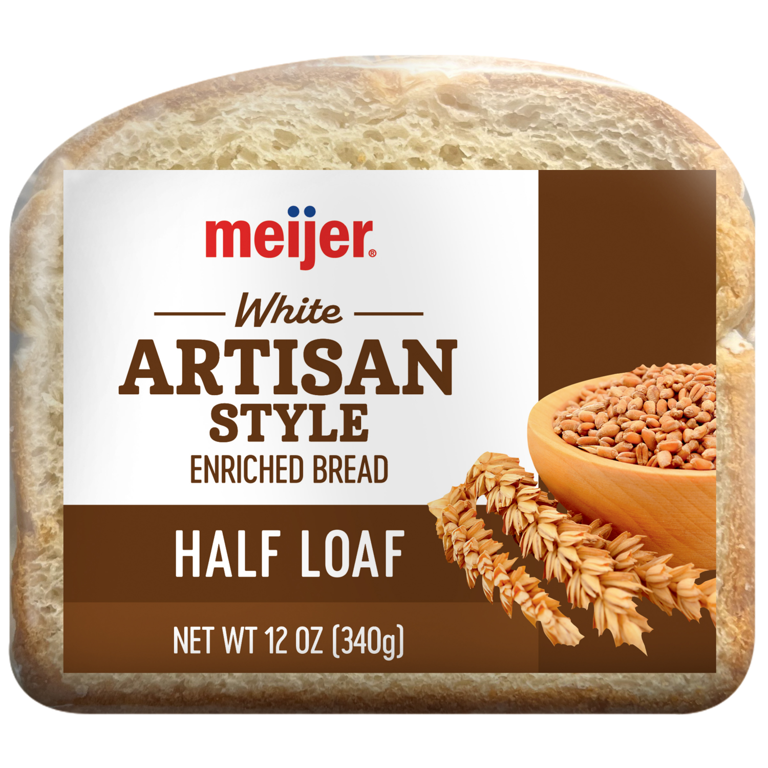 slide 3 of 8, Meijer Artisan White Half Loaf, 12 oz
