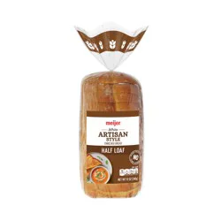 Meijer White Artisan-Style Bread, 1/2 Loaf 12 Oz.
