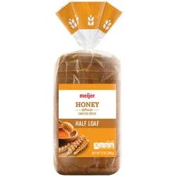 Meijer Honey Wheat Bread, 1/2 Loaf 12 Oz.