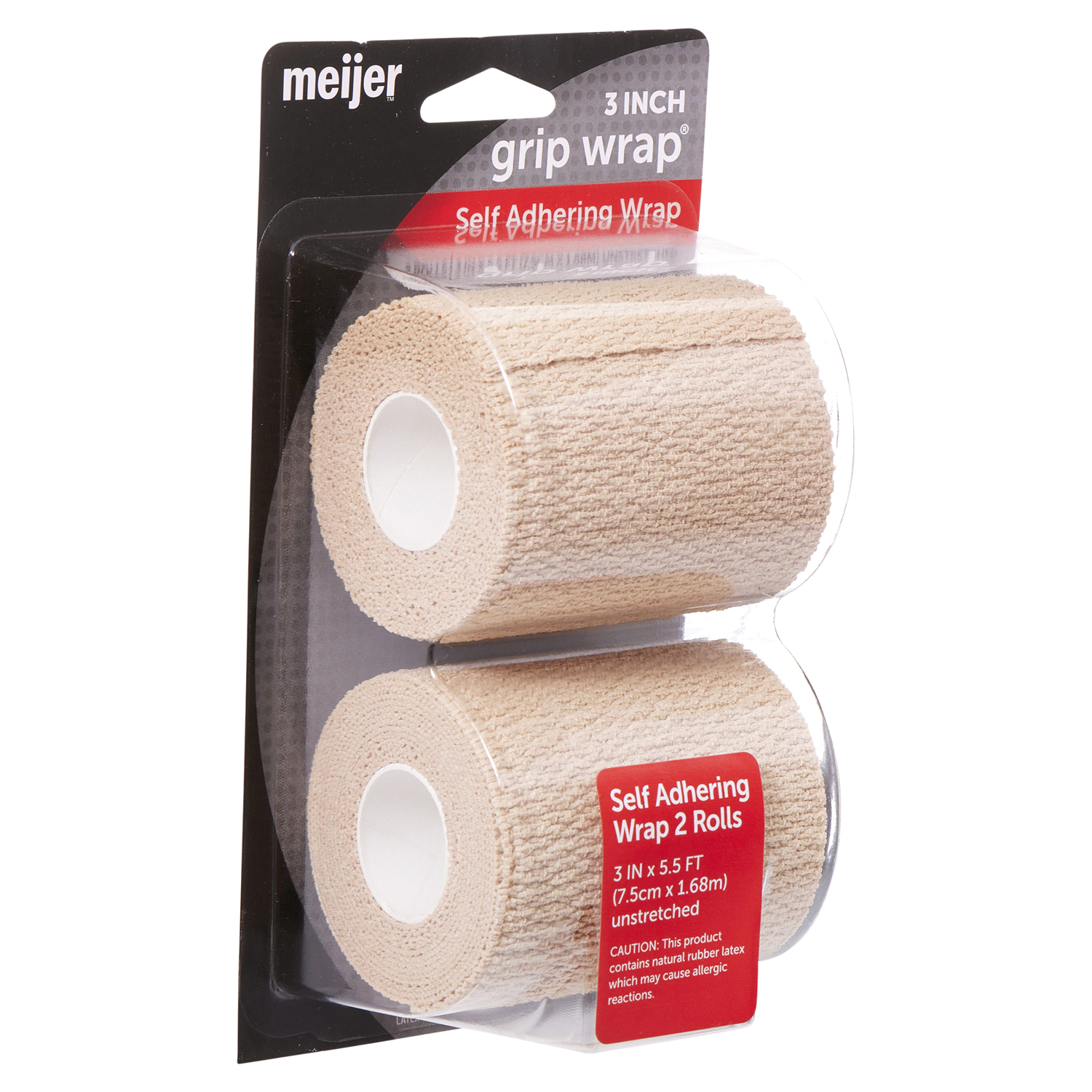 slide 4 of 5, Meijer Self Adherent Wrap 3'', 2 ct