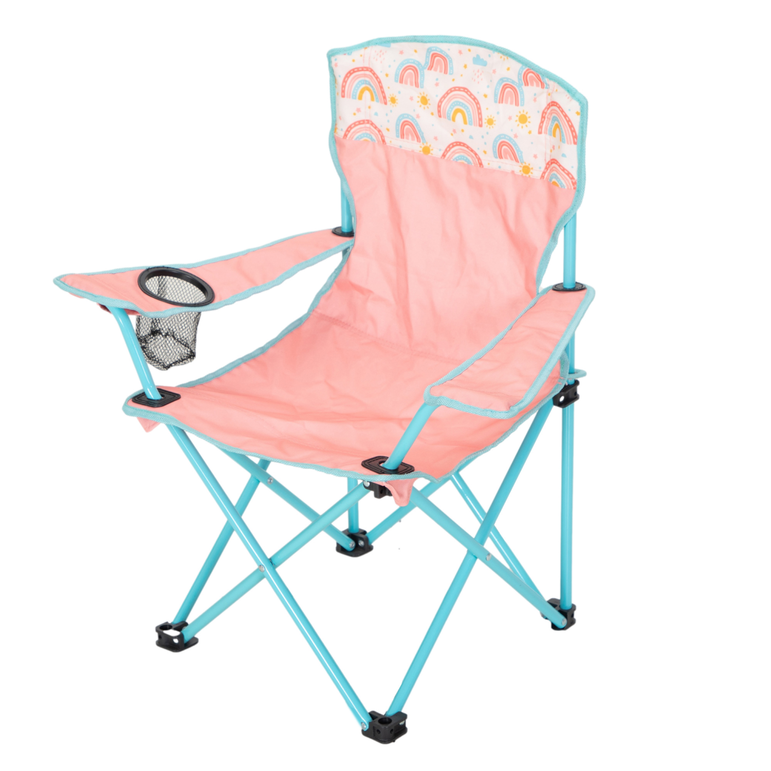 slide 6 of 8, LAKE & TRAIL JUNIOR PATTERN CHAIR-RAINBOW, 26x24 x 14.2 