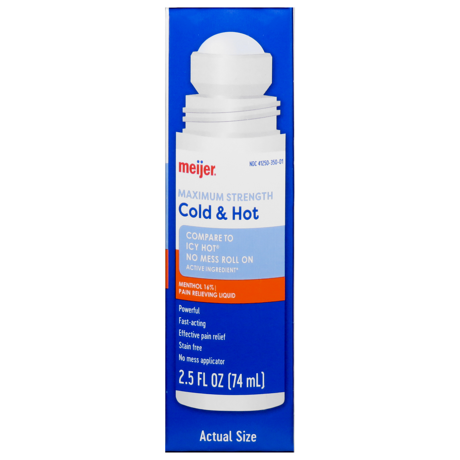slide 4 of 4, Meijer Maximum Strength Cold & Hot Pain Relieving Liquid, 2.5 oz