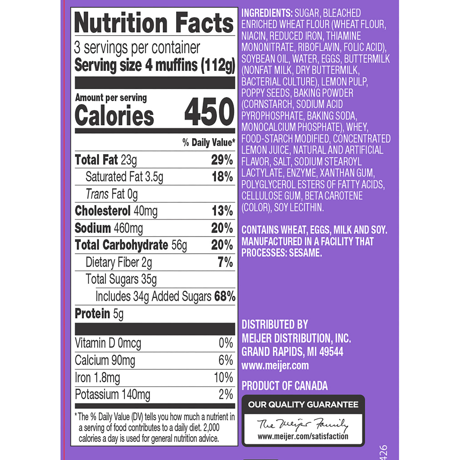 slide 3 of 4, Fresh from Meijer Mini Muffins, Lemon Poppyseed, 12ct, 12 oz