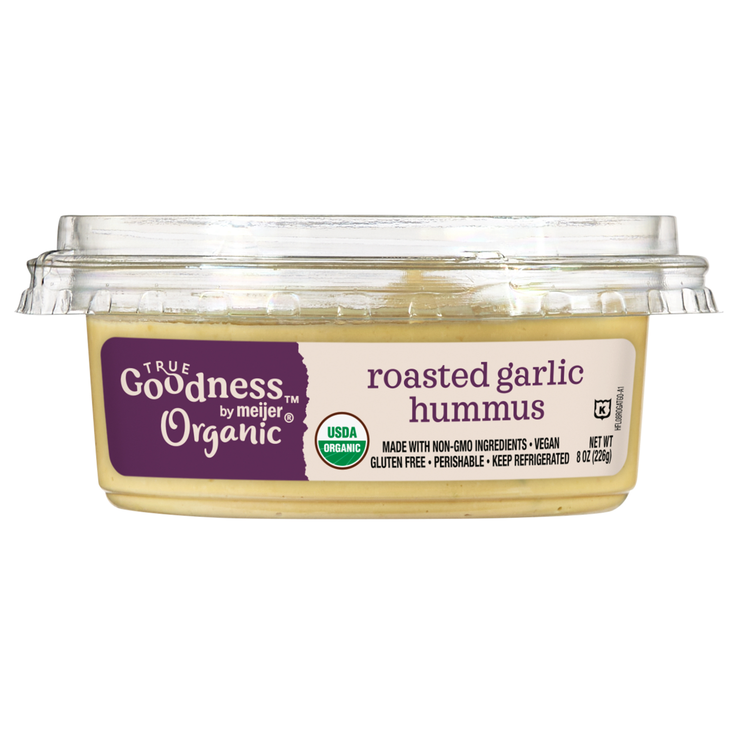 slide 3 of 3, True Goodness Organic Roasted Garlic Hummus, 8 oz., 8 oz
