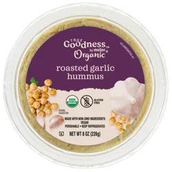 True Goodness Organic Roasted Garlic Hummus, 8 oz.