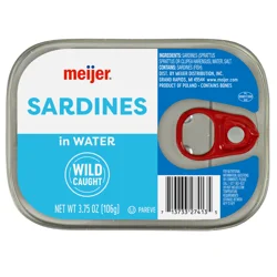 Meijer Sardines In Water 3.75 Oz
