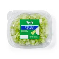 Fresh from Meijer Diced Celery & Onion, 7 oz