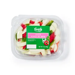 Fresh from Meijer Sliced Pepper & Onion, 7 oz