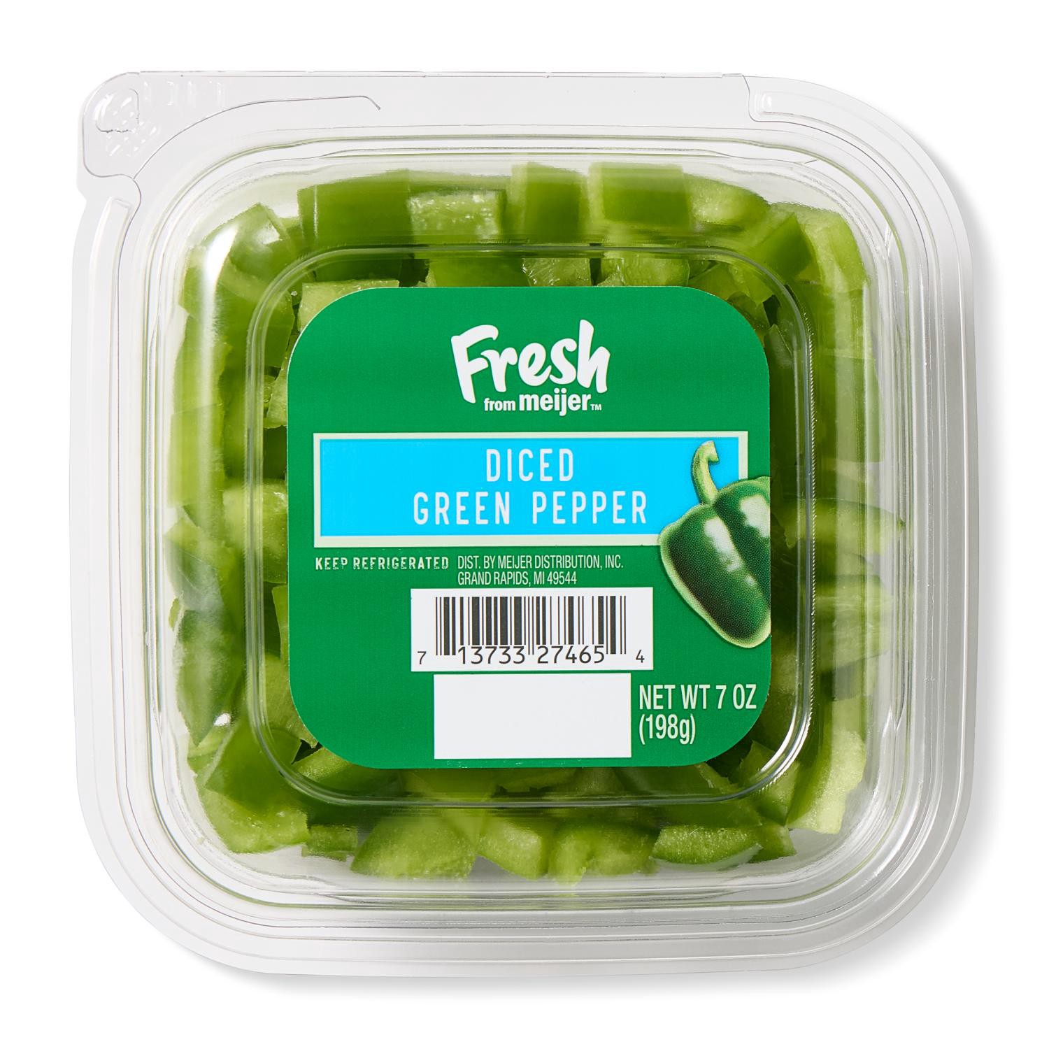 slide 1 of 3, Diced Green Pepper, 7 Oz, 7 oz