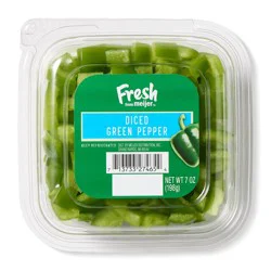 Diced Green Pepper, 7 Oz