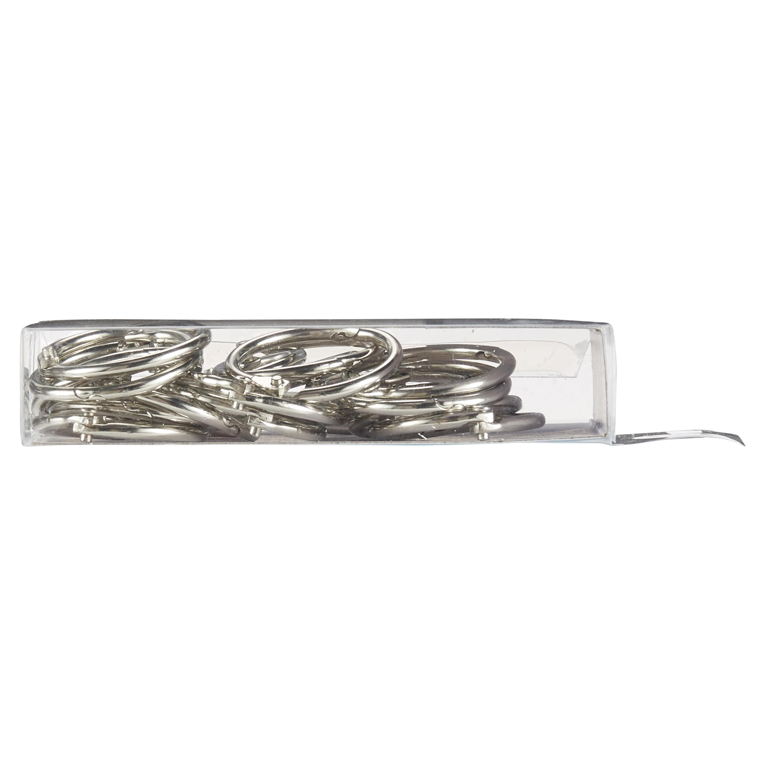 slide 5 of 5, Meijer Metal Book Rings, 25 ct