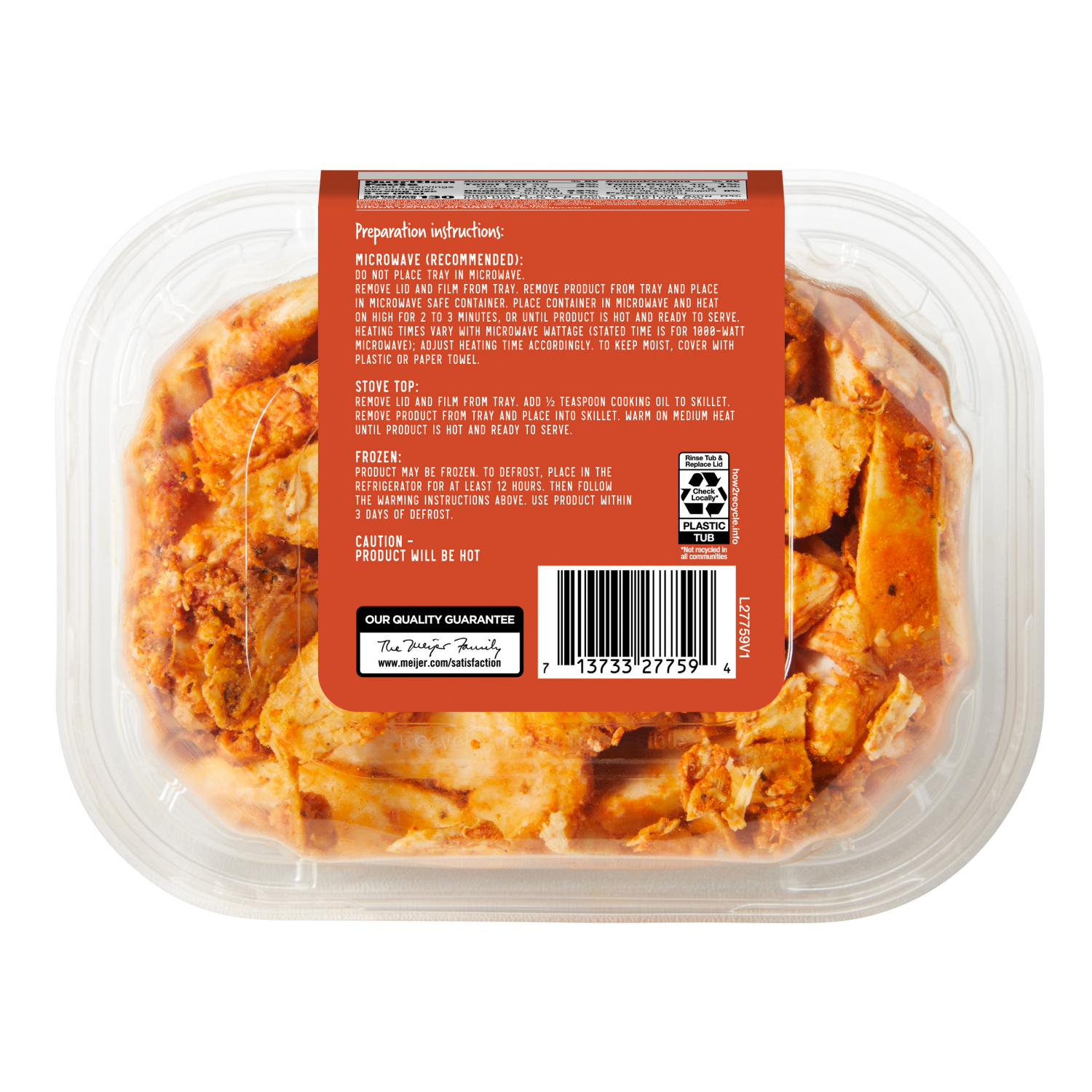 slide 2 of 6, Fresh from Meijer Chicken Fajita Strips, 16 oz., 16 oz