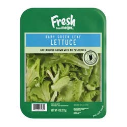 Fresh from Meijer Baby Green Leaf Lettuce, 4 oz