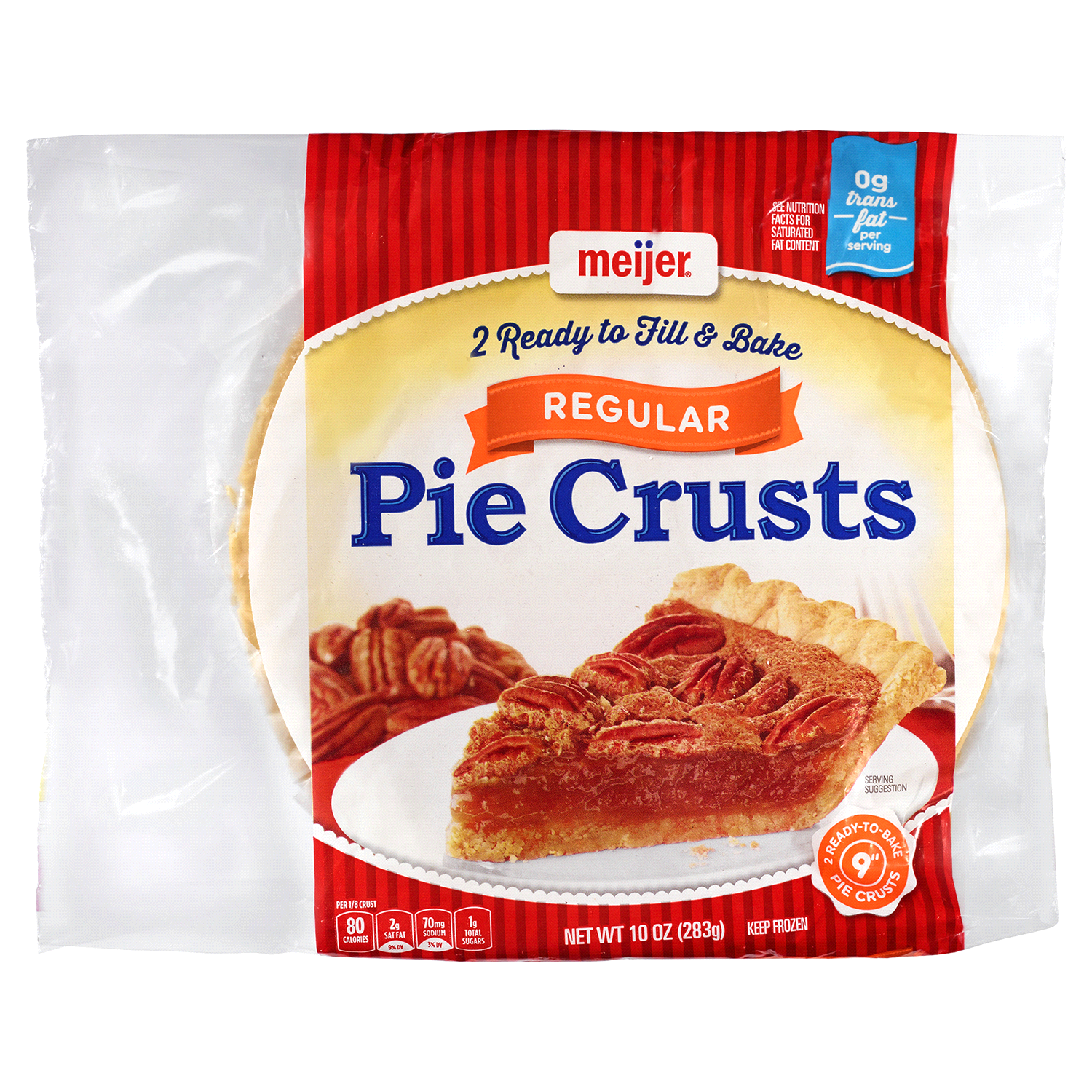 slide 1 of 2, Meijer Regular Pie Crust Shells, 2 ct