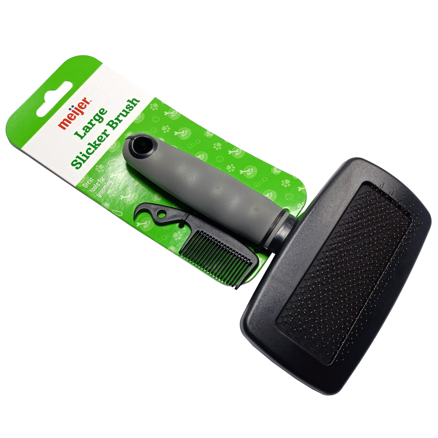 slide 6 of 7, Meijer Large Slicker Brush For Dogs, 2 ct, 2 ct
