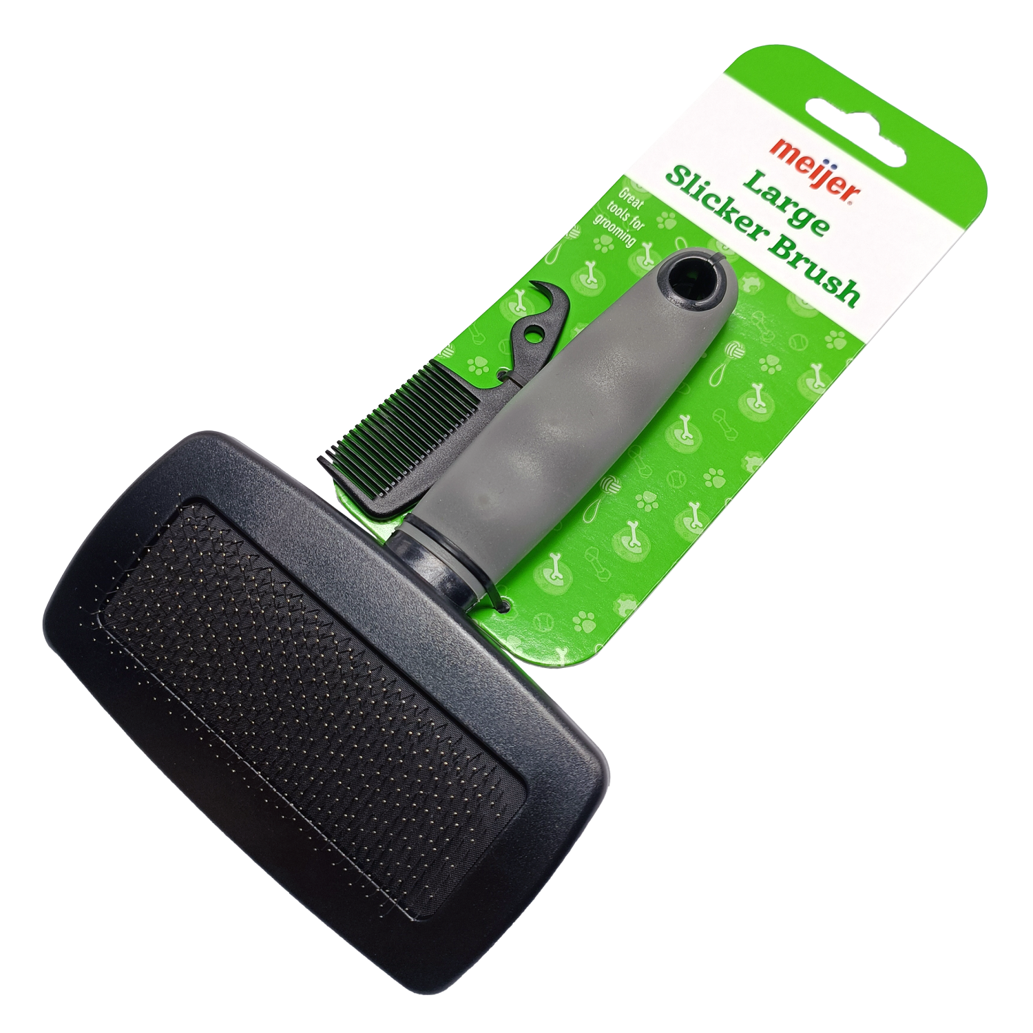 slide 7 of 7, Meijer Large Slicker Brush For Dogs, 2 ct, 2 ct