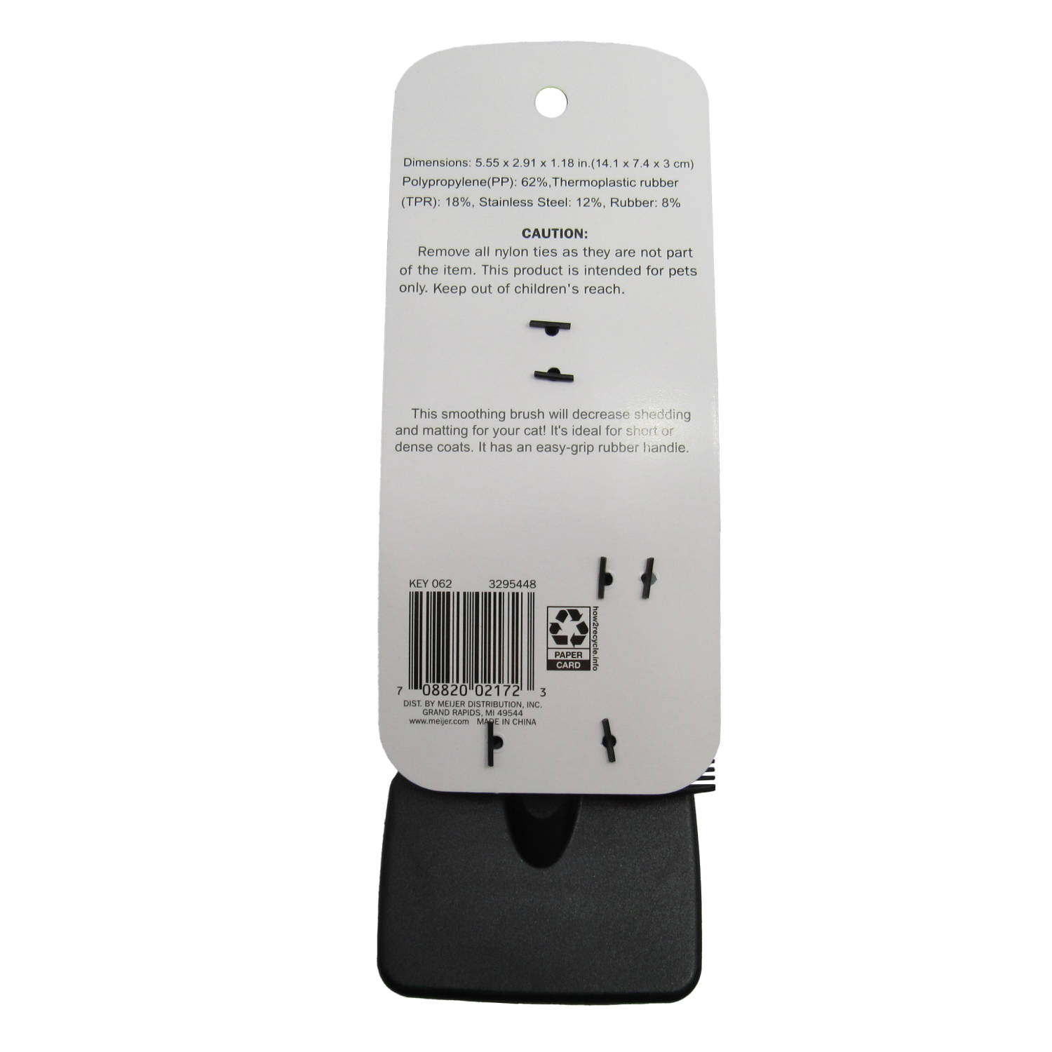 slide 2 of 5, Meijer Smoothing Brush For Cats, 2 ct, 2 ct