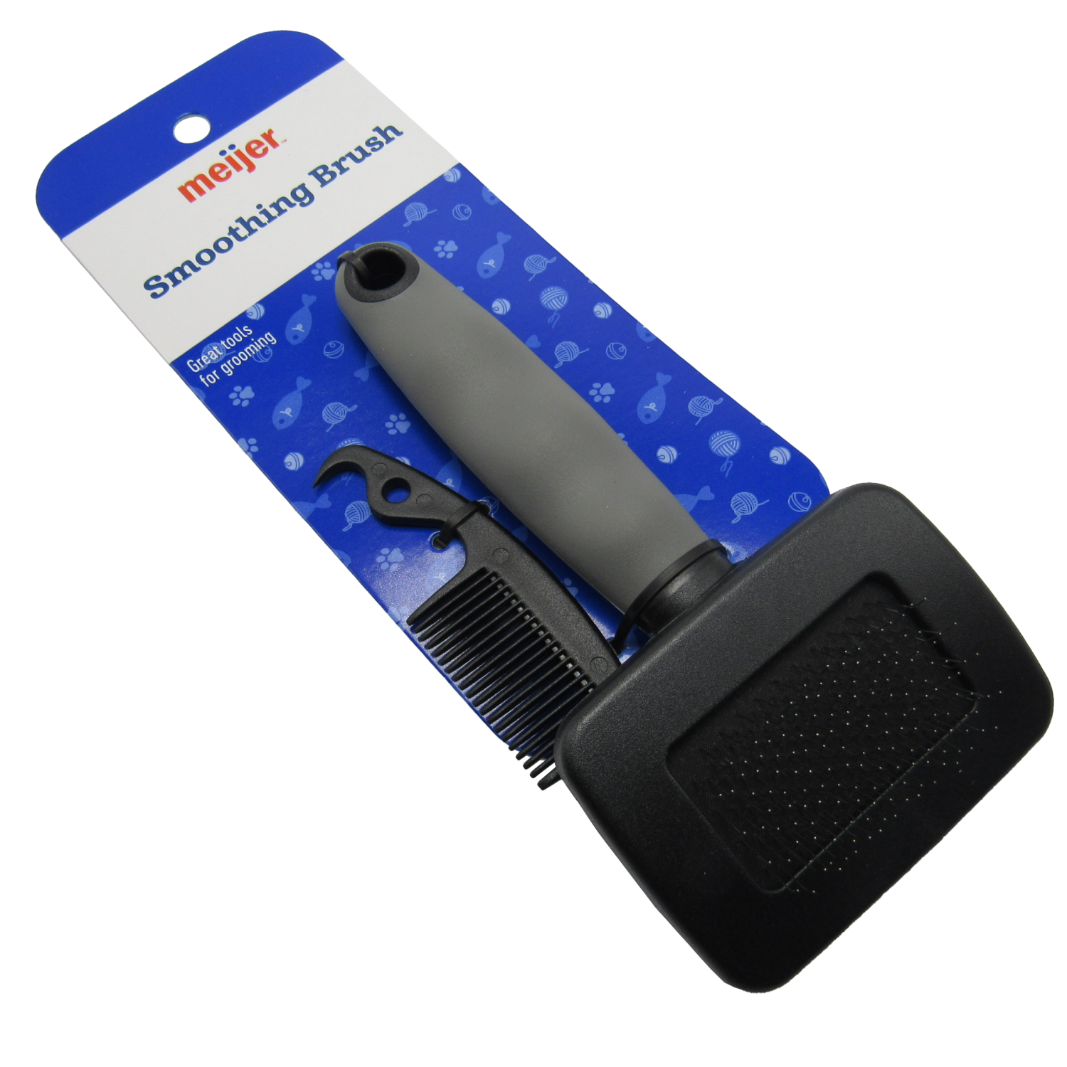 slide 4 of 5, Meijer Smoothing Brush For Cats, 2 ct, 2 ct