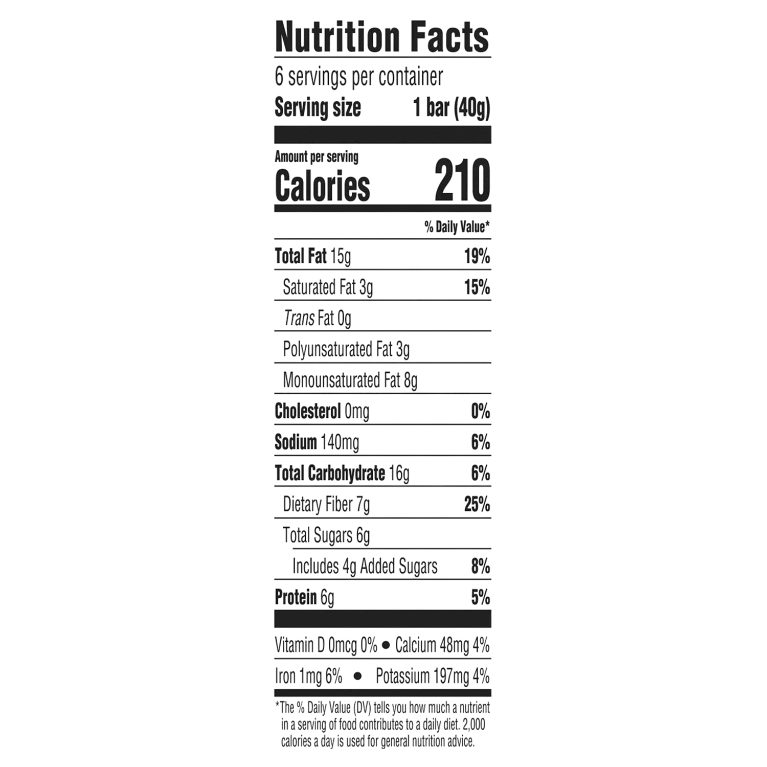 slide 2 of 4, Meijer Snack Nut Bar, Dark Chocolate Sea Salt - 6 ct, 6 ct