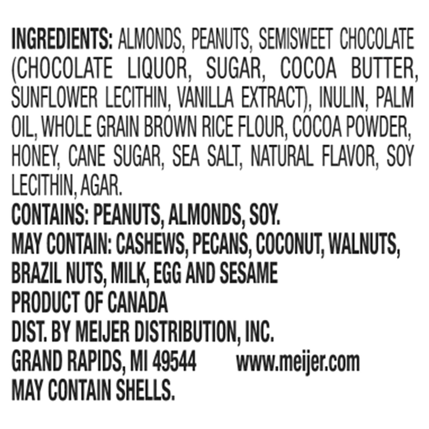 slide 3 of 4, Meijer Snack Nut Bar, Dark Chocolate Sea Salt - 6 ct, 6 ct