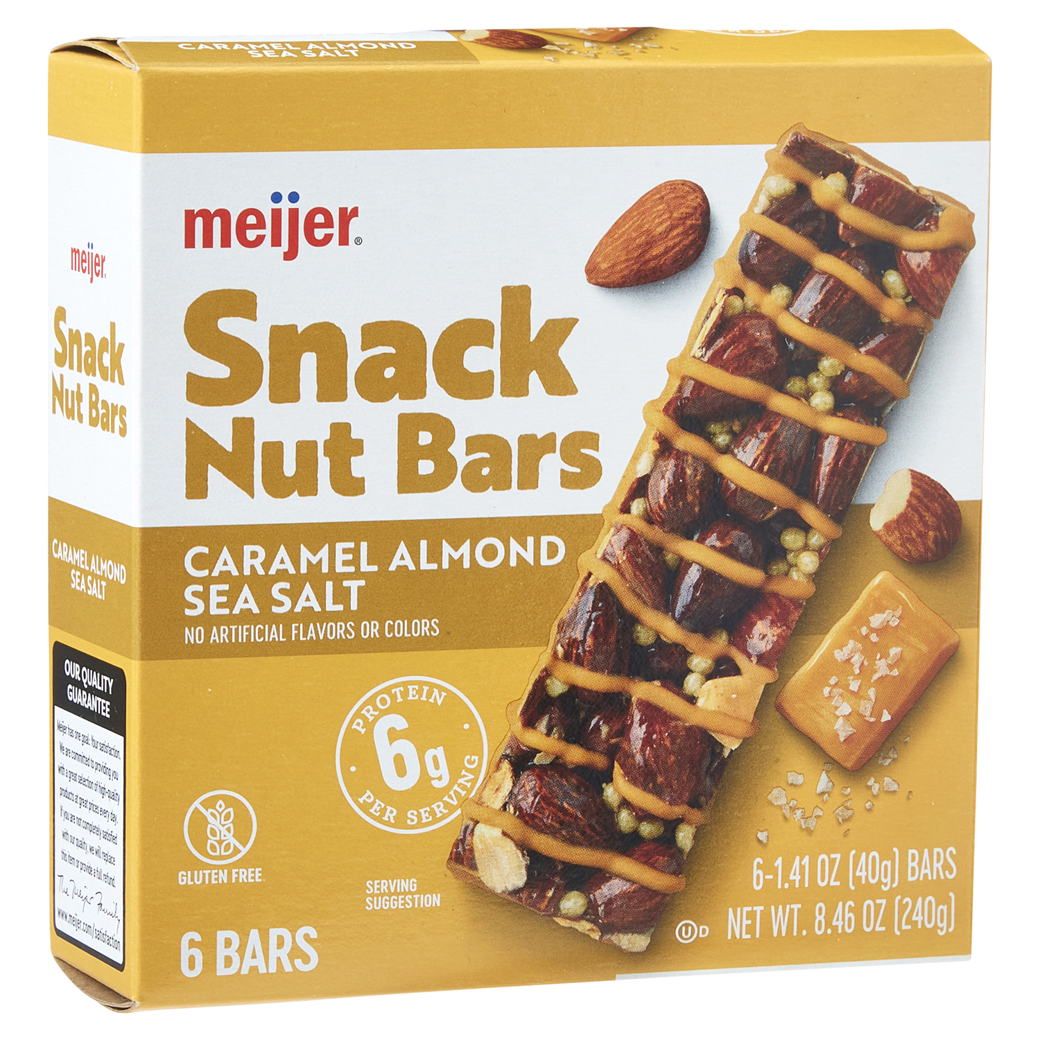 slide 4 of 5, Meijer Nut Bar Caramel Almd Seaslt /, 6 ct; 1.41 oz