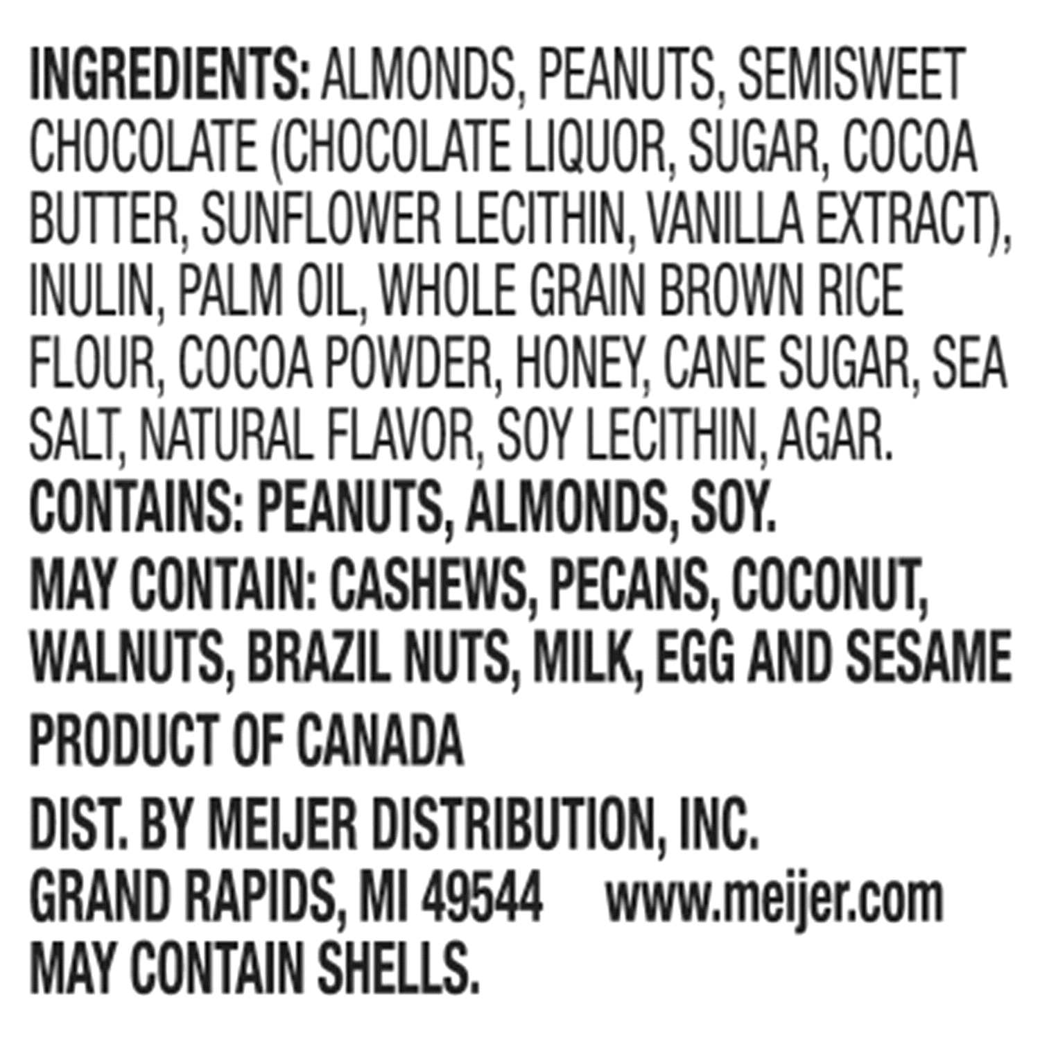 slide 3 of 4, Meijer Snack Nut Bar, Dark Chocolate Sea Salt, 12 ct