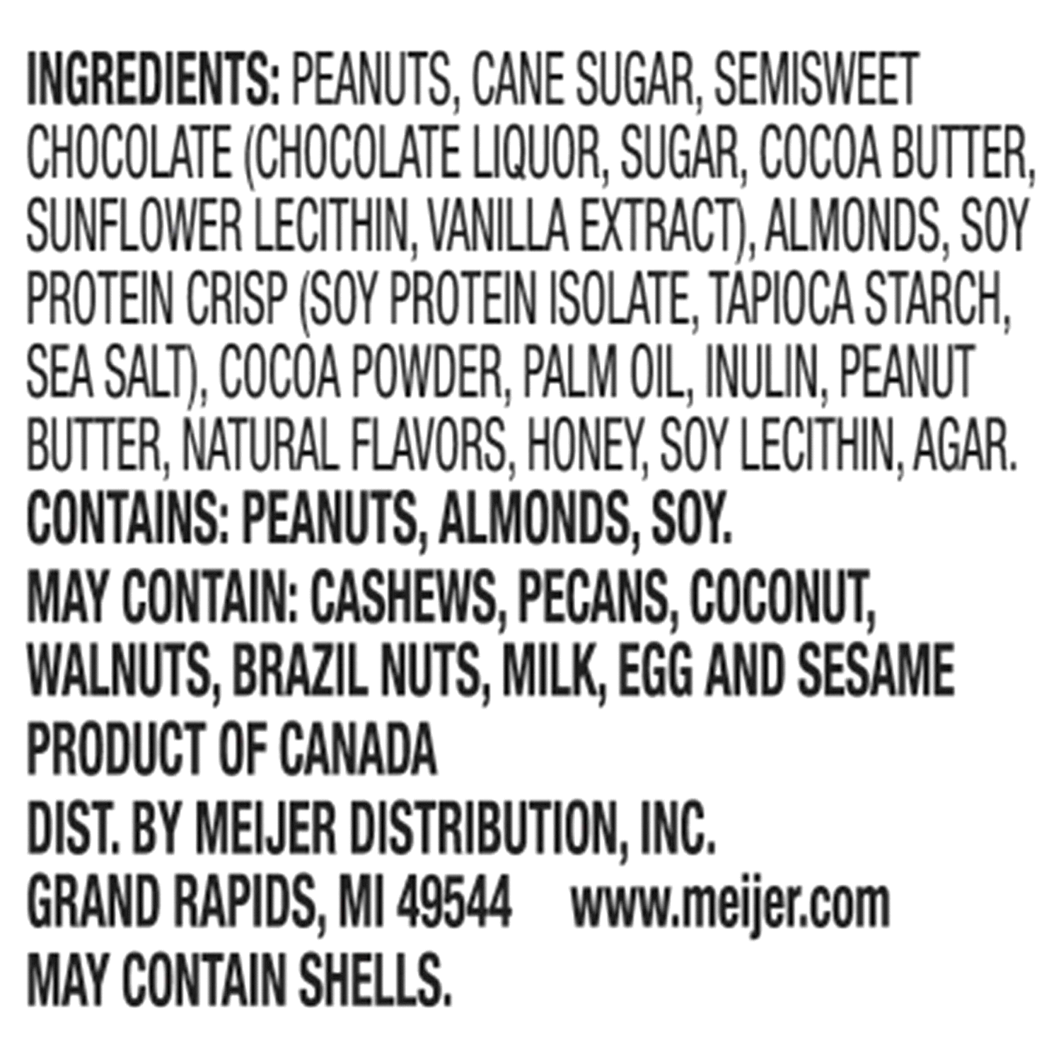 slide 3 of 4, Meijer Snack Nut Bar, Peanut Butter Dark Chocolate, 12 ct