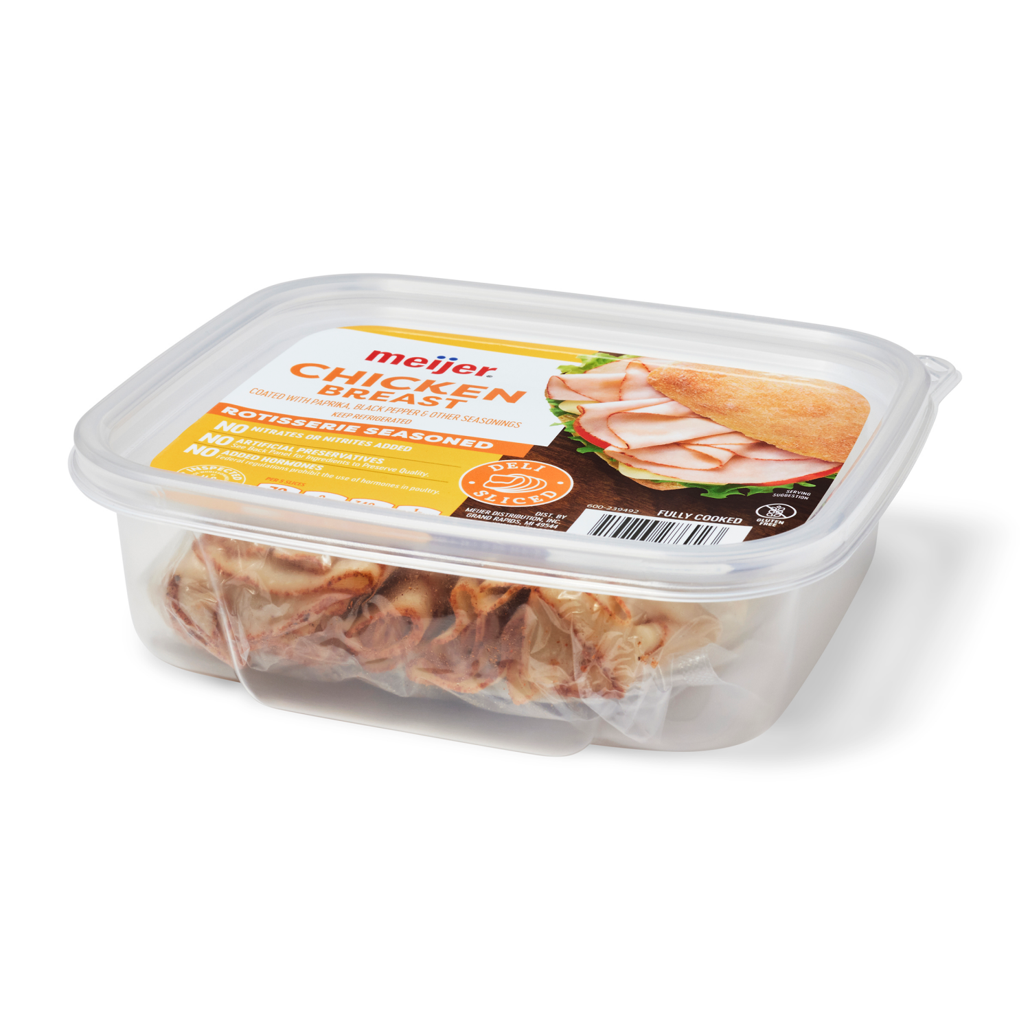 slide 2 of 3, Meijer Thin Sliced Chicken Lunchmeat, 8 oz
