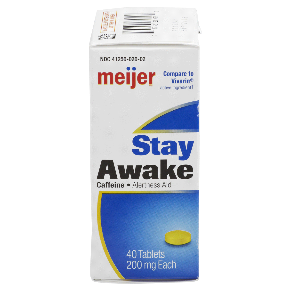 slide 6 of 6, Meijer Stay Awake Tablets, 40 ct